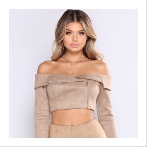 Fashion Nova multi-way crop top